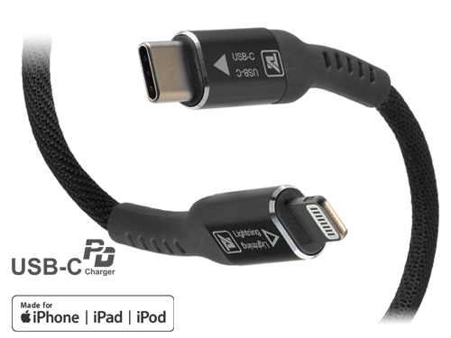 PD対応USB-C型ケーブル