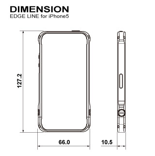 alumania iPhone5S/5 EDGE LINE View-Specification