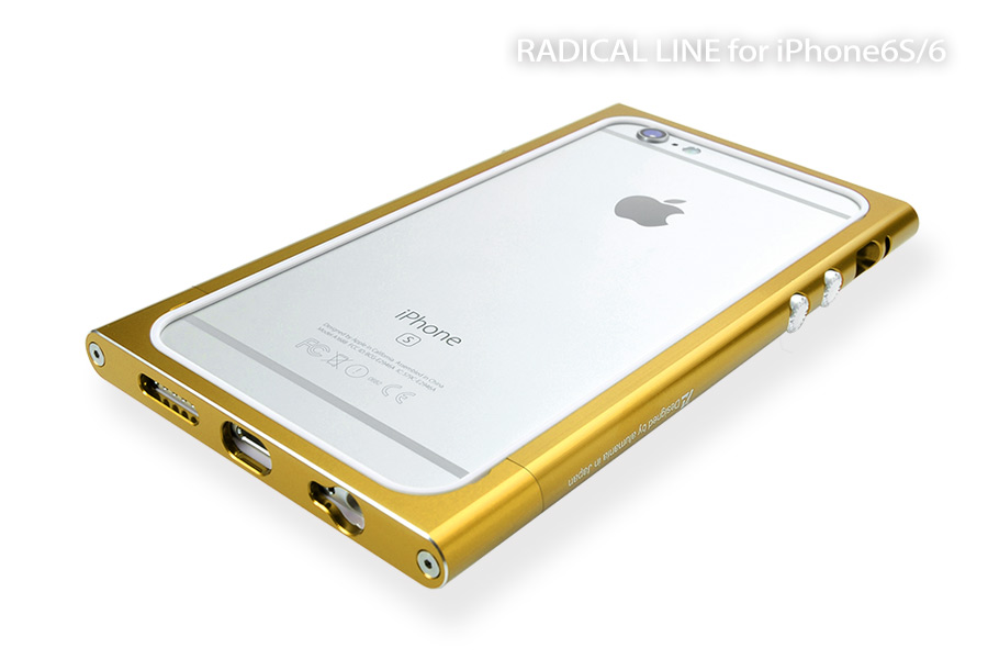 ラディカルライン iP6S ゴールド