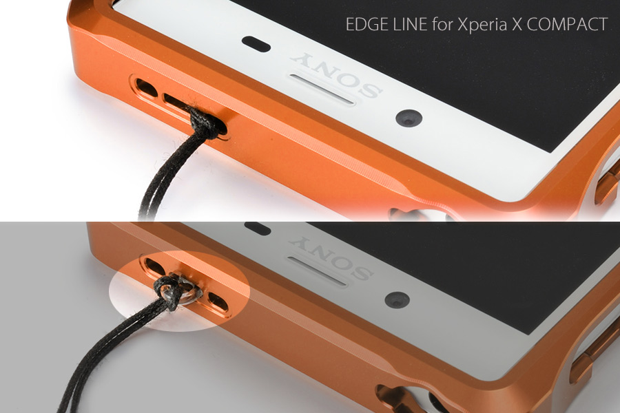 alumania EDGE LINE for Xperia X COMPACT ストラップアタッチメント