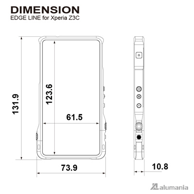 alumania Xperia Z3 COMPACT edge line View-Specification