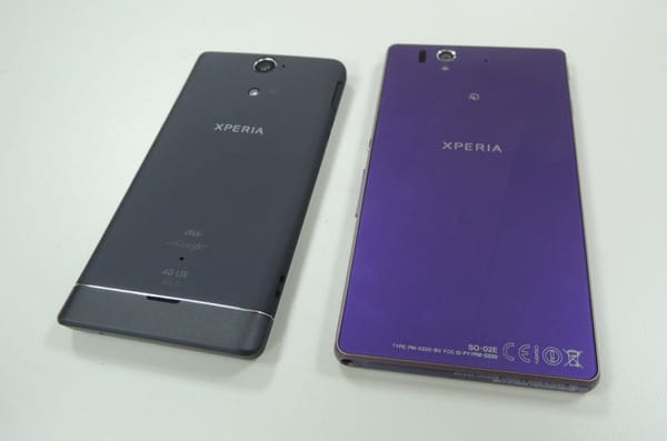 Xperia_ZとVLを並べてみると