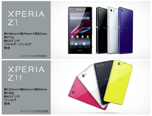新型Xperiaの2機種が発表されました。