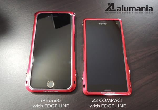 iphone6とZ3Cを並べてみました。