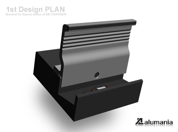 卓上スタンド用ブラケットのデザイン案