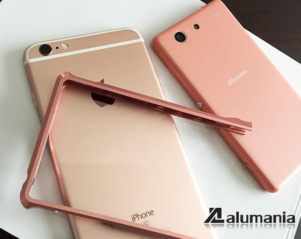 A4向けのピンクと6Sのローズゴールド