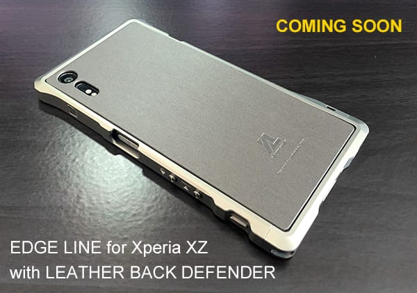 Xperia_XZ用EDGE_LINEのガンメタ、シルバー、ブルーが明日より販売開始予定です。