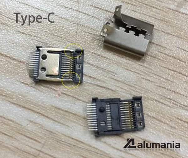 Type-Cの端子部分
