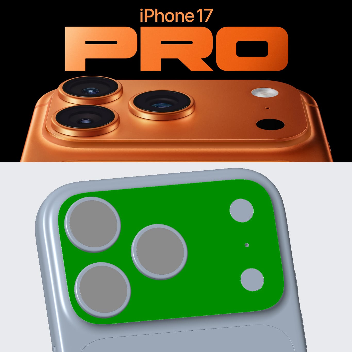 広大なiPhone17Proのカメラデザイン