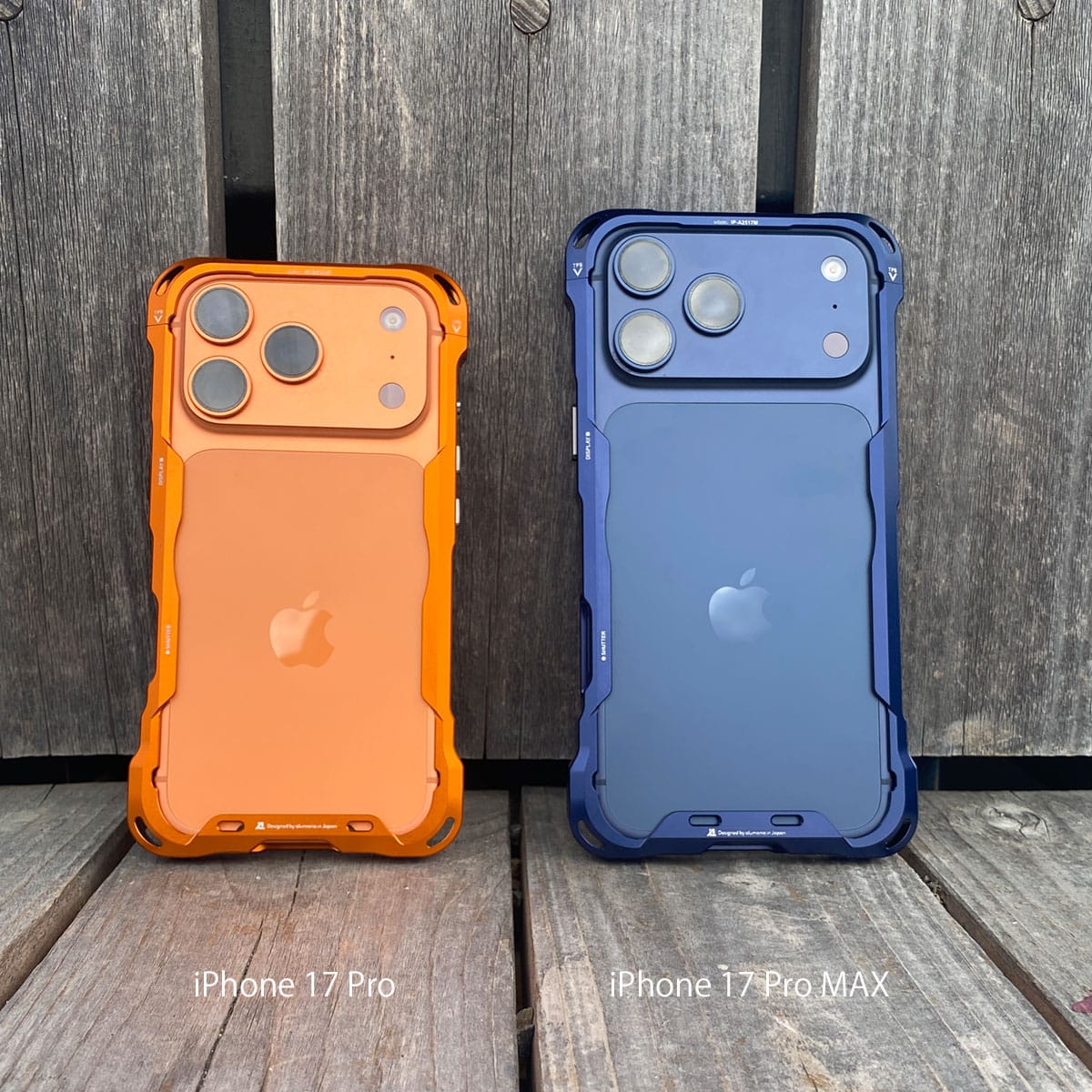 iPhone17ProとMAX用アルミバンパーEDGE LINEの背面側