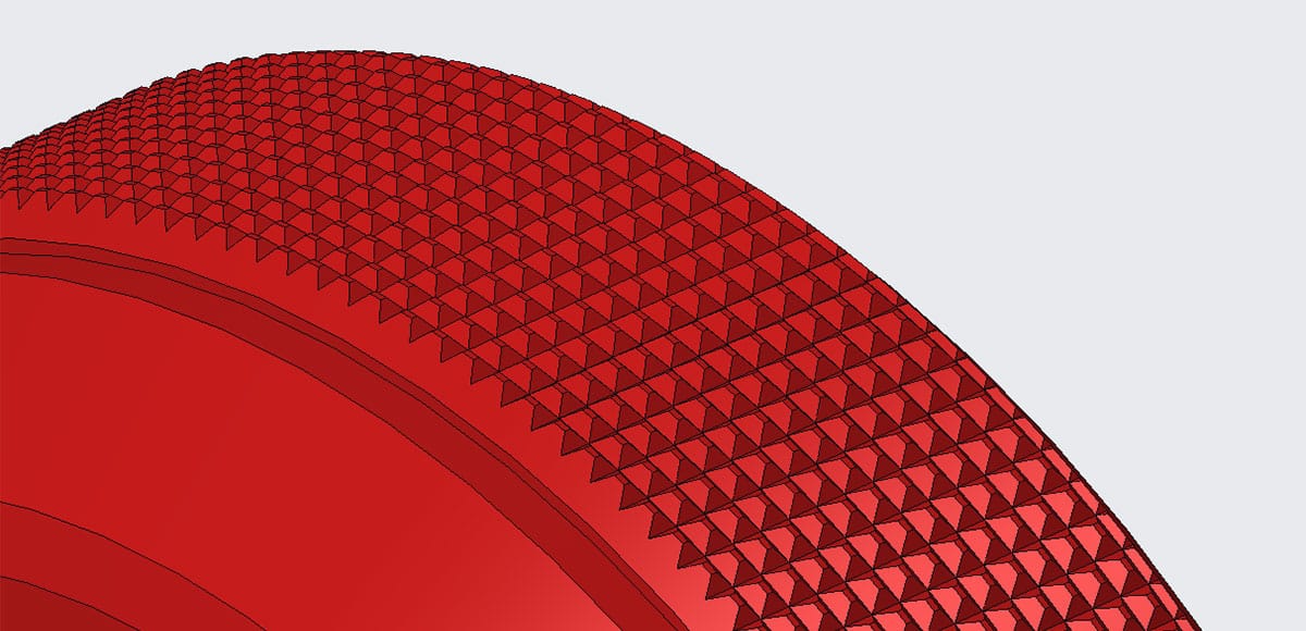 ピラミッド型ローレットのイメージ