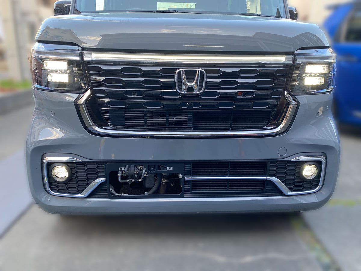 フォグランプ装着後の点灯状態