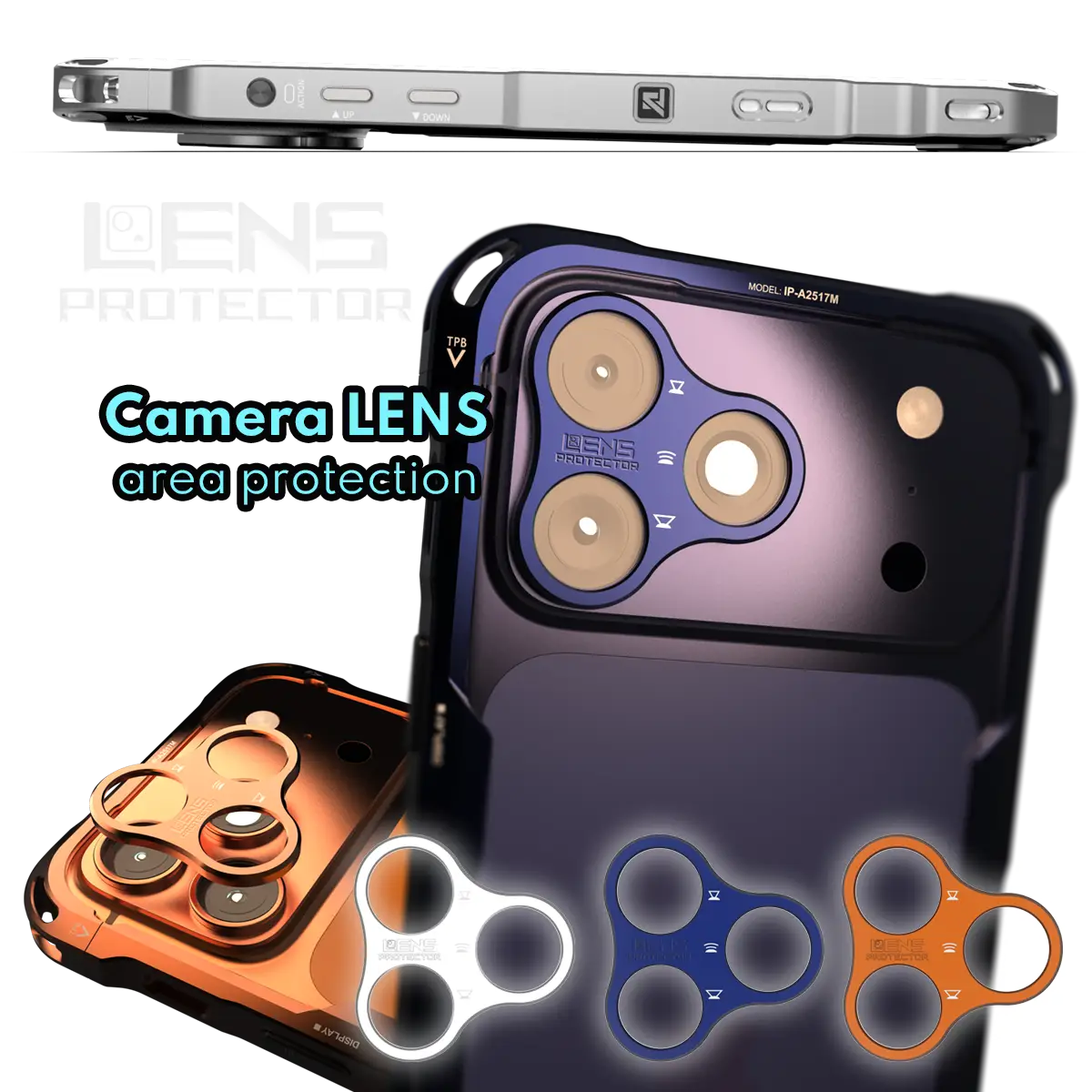 iPhone 17 Pro 背面カメラレンズの保護にはレンズプロテクターを併用