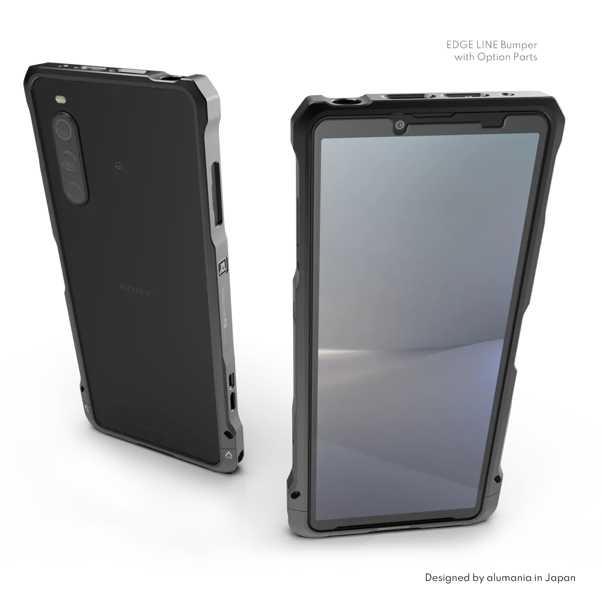 ソニーのXPERIA10Vを硬質なアルミフルビレットのバンパーで全身保護