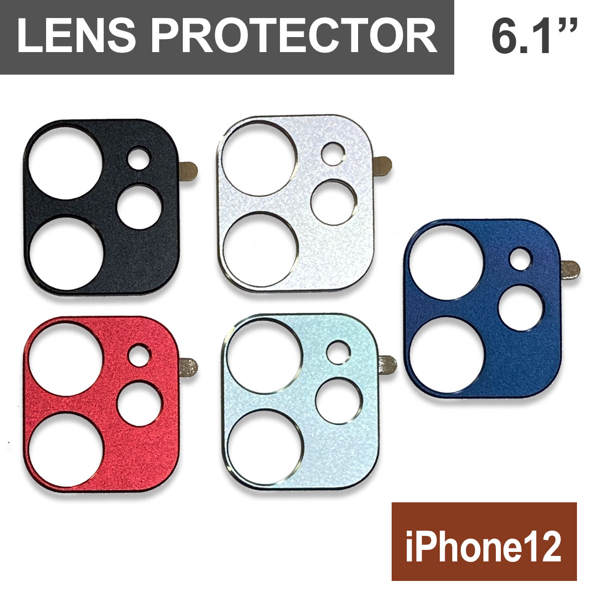レンズプロテクター（スタンダード）iPhone12用フルカラー