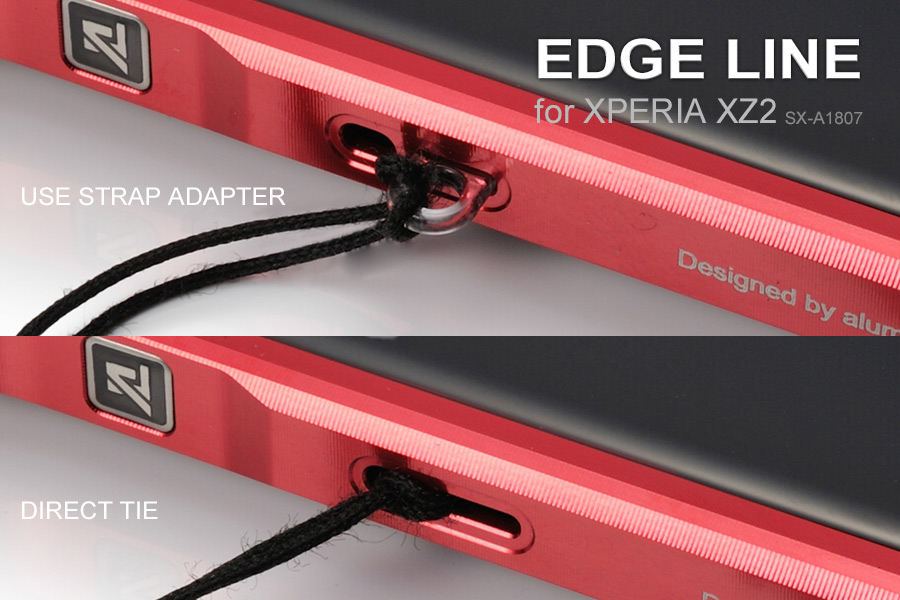 alumania EDGE LINE for Xperia XZ2-COMPACT ストラップアタッチメント