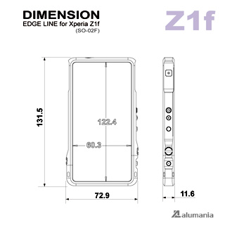 alumania Xperia Z1f EDGE LINE View-Specification